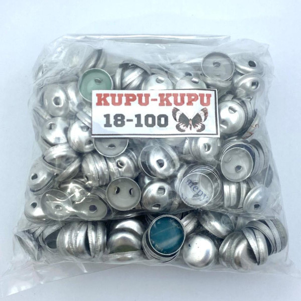 Kancing Bungkus Kaleng Ukuran 18 Kupu-Kupu Isi 250 pcs